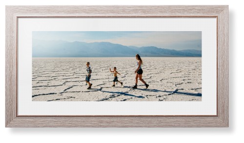 Panoramic Gallery of One Framed Print, Rustic, Modern, White, White, Single piece, 10x24, Multicolor