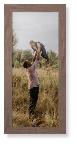 Photo Gallery Panoramic Portrait Framed Print, Walnut, Contemporary, None, None, Single piece, 10x24, Multicolor, multi