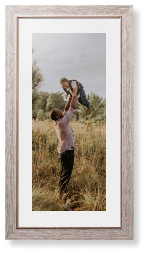 Photo Gallery Panoramic Portrait Framed Print, Rustic, Modern, None, White, Single piece, 10x24, Multicolor