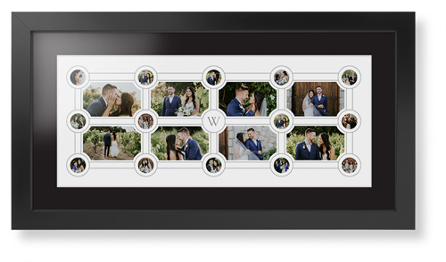 Vintage Family Tree Framed Print, Black, Contemporary, White, Black, Single piece, 10x24, White, white