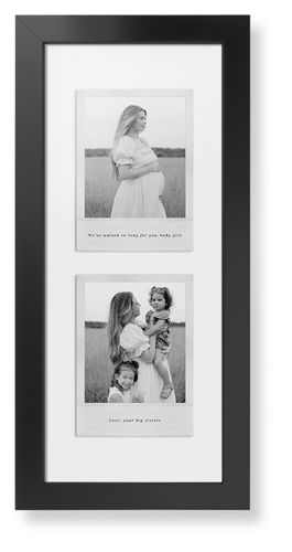 Simple Photo Frame Framed Print, Black, Contemporary, None, None, Single piece, 10x24, White
