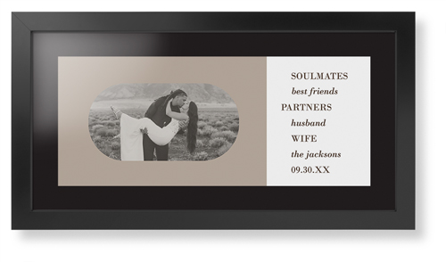 Traits of the Best Framed Print, Black, Contemporary, Black, Black, Single piece, 10x24, Beige, rye