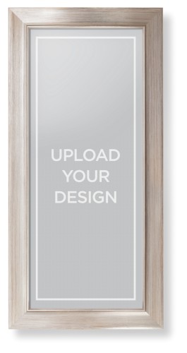 Upload Your Own Design Portrait Framed Print, Metallic, Modern, None, None, Single piece, 10x24, Multicolor