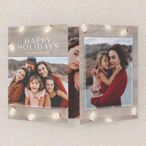 Warm Welcome Holiday Card, Beige, Gate Fold, Holiday, Matte, Folded Smooth Cardstock, Square, Sand