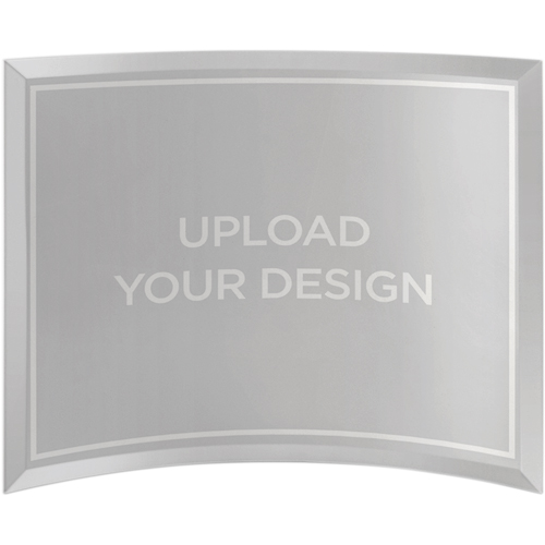 Upload Your Own Design Curved Glass Print, 10x12, Curved, Multicolor, multi