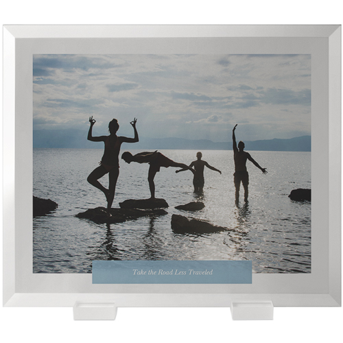 Simple Overlay Flat Glass Print, 10x12, Flat, White