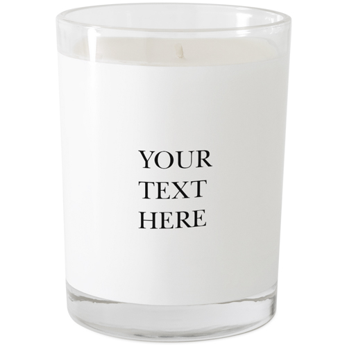 Text Gallery Glass Candle, Glass, Unscented, 9oz, Multicolor