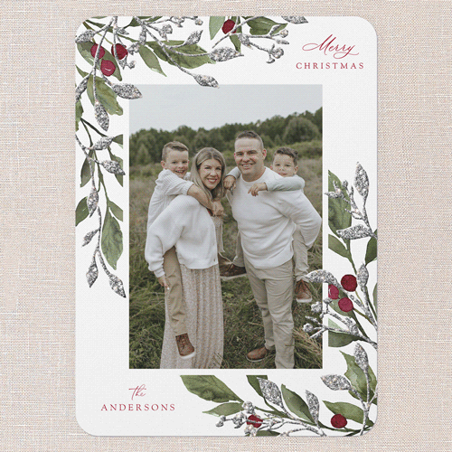 Easy Botanical Christmas Card