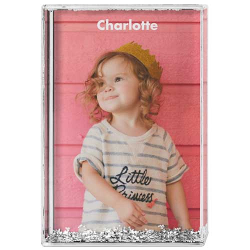 Photo Gallery Portrait Glitter Block, Multicolor, multi