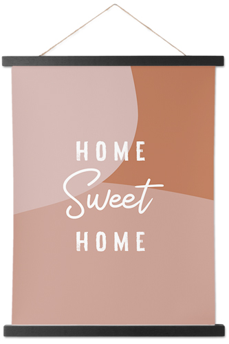 Home Sweet Abstract Hanging Canvas Print, Black, 11x14, Multicolor