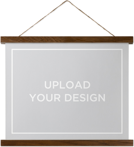 Upload Your Own Design Landscape Hanging Canvas Print, Walnut, 11x14, Multicolor