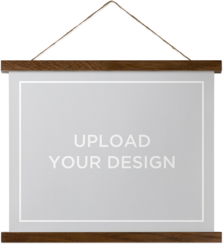 Upload Your Own Design Landscape Hanging Canvas Print, Walnut, 11x14, Multicolor