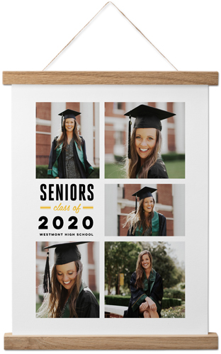 Class Of Hanging Canvas Print, Natural, 11x14, White