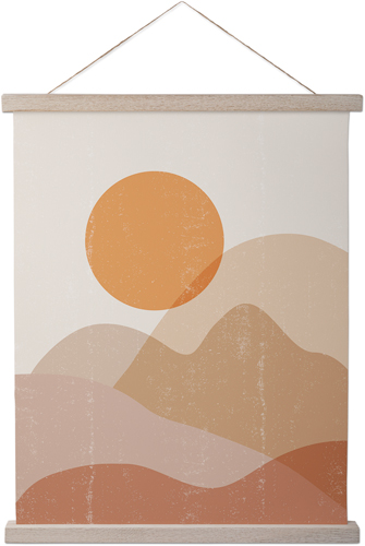 Abstract Sunset Hanging Canvas Print, Rustic, 16x20, Multicolor