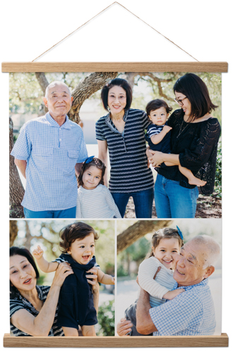 Gallery of Three Portrait Hanging Canvas Print, Natural, 16x20, Multicolor