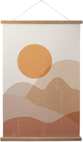 Abstract Sunset Hanging Canvas Print, Natural, 20x30, Multicolor