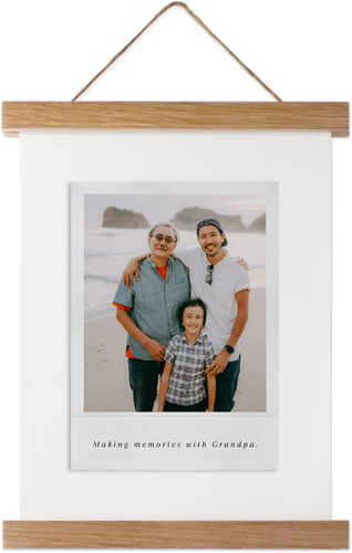 Simple Photo Frame Hanging Canvas Print, Natural, 8x10, White