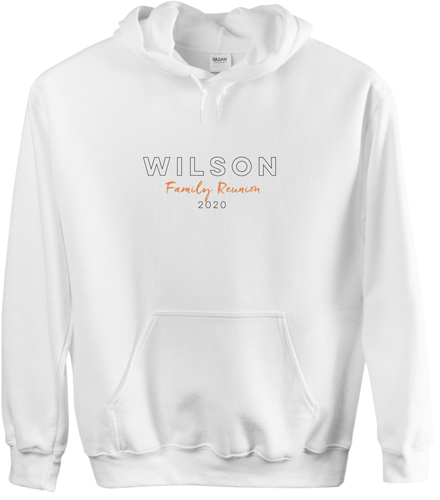 Reunion Make It Yours Custom Hoodie, Single Sided, Adult (S), White, White