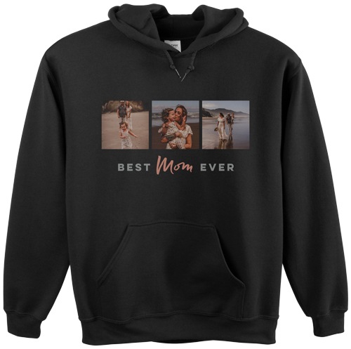 The Best Three Custom Hoodie, Double Sided, Adult (XL), Black, White