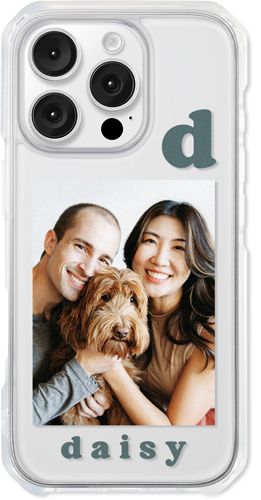 Monogram Gallery iPhone Clear Impact Case, Without Magsafe, Impact Clear, iPhone 16 Pro, Multicolor, multi