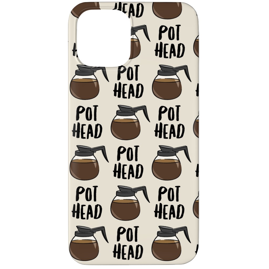 Coffee Pots - Beige Phone Case, Silicone Liner Case, Matte, iPhone 11 Pro Max, Brown