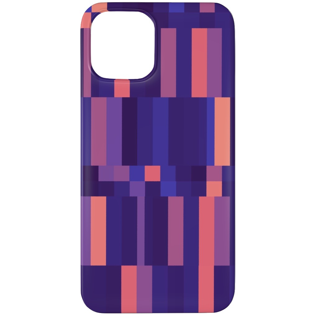 Stipe and Square - Dark Phone Case, Silicone Liner Case, Matte, iPhone 11 Pro Max, Purple