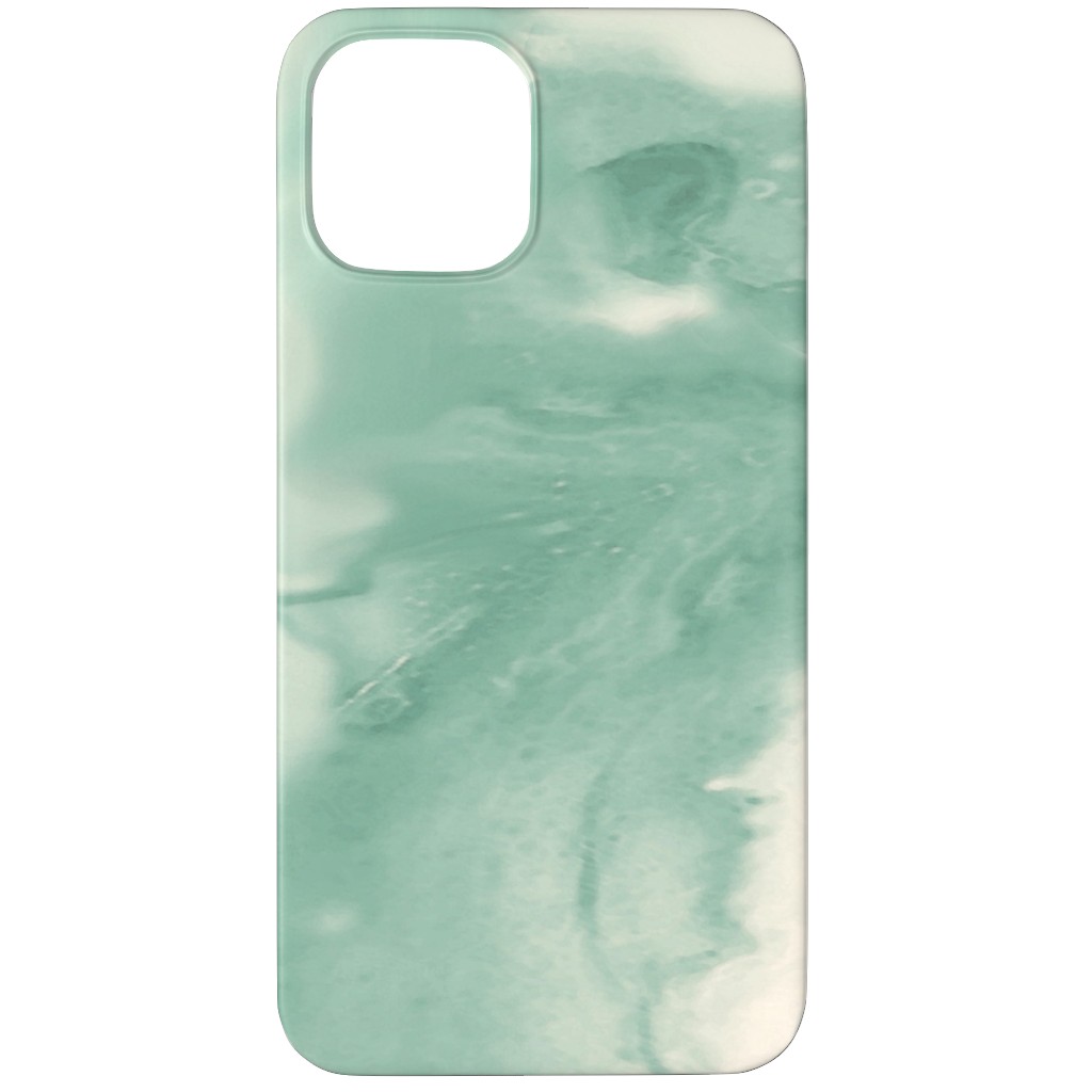 Abstract Watercolor Marble Phone Case, Silicone Liner Case, Matte, iPhone 11 Pro Max, Green