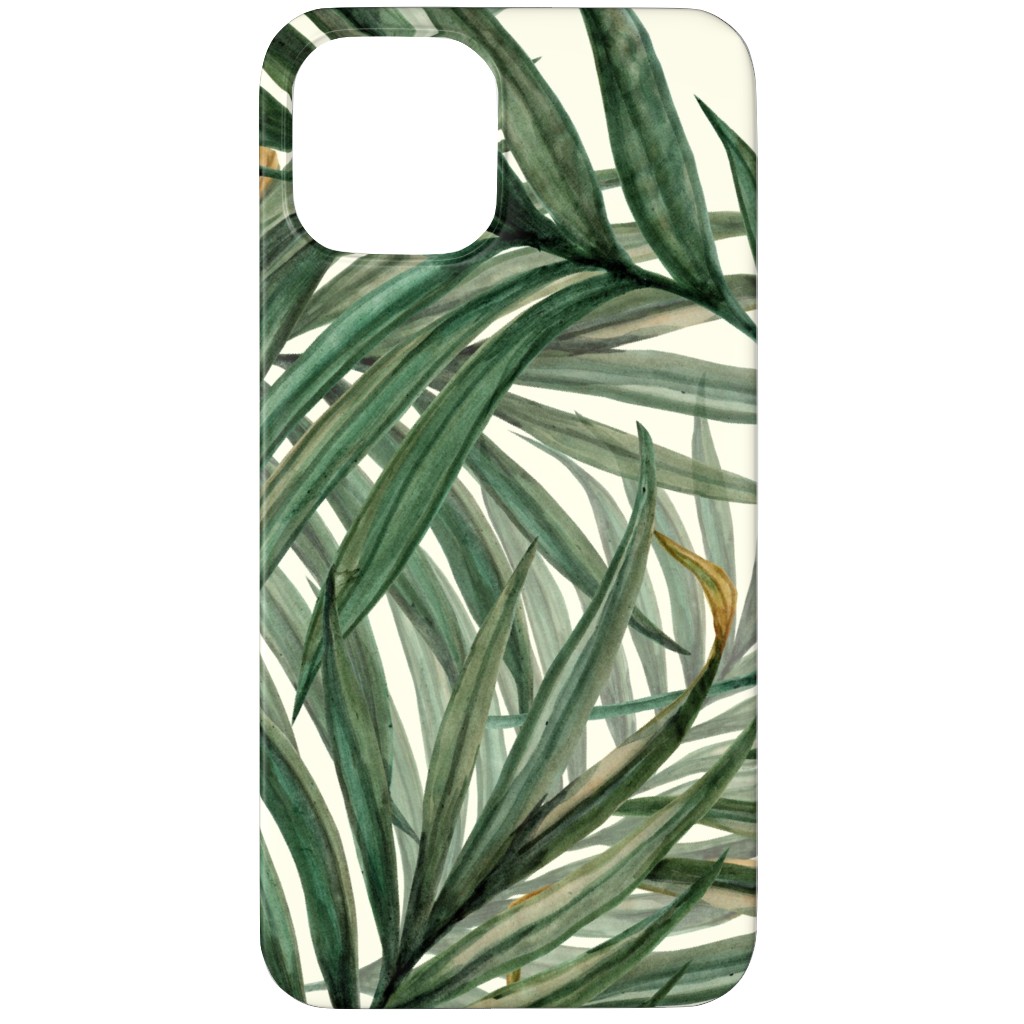 Palm Leaves King Pineapple Phone Case, Silicone Liner Case, Matte, iPhone 11 Pro Max, Green, Classic Green