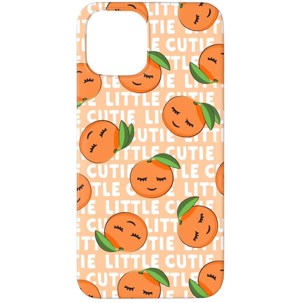 Little Cutie - Happy Oranges - Orange Phone Case, Silicone Liner Case, Matte, iPhone 11 Pro Max, Orange