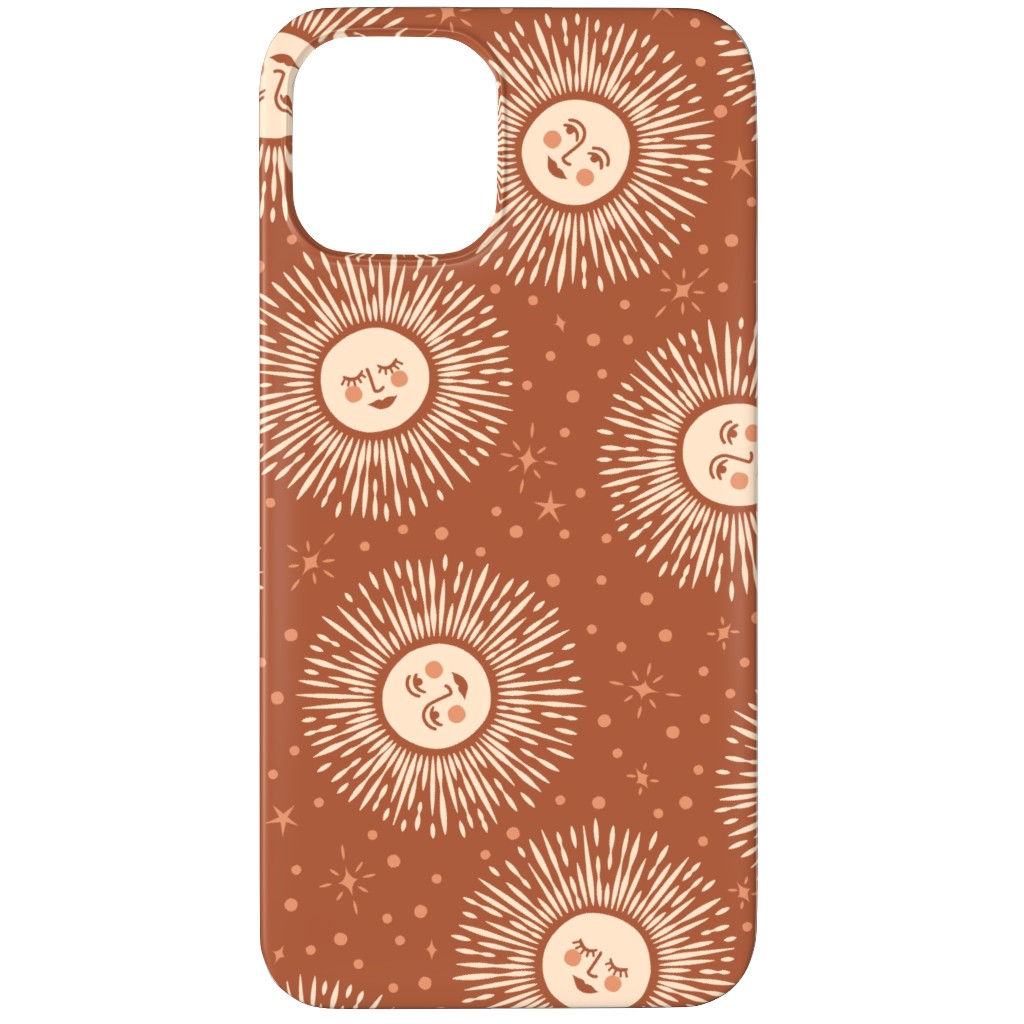 Golden Sun - Multidirectional - Rust Brown Phone Case, Silicone Liner Case, Matte, iPhone 11 Pro Max, Orange