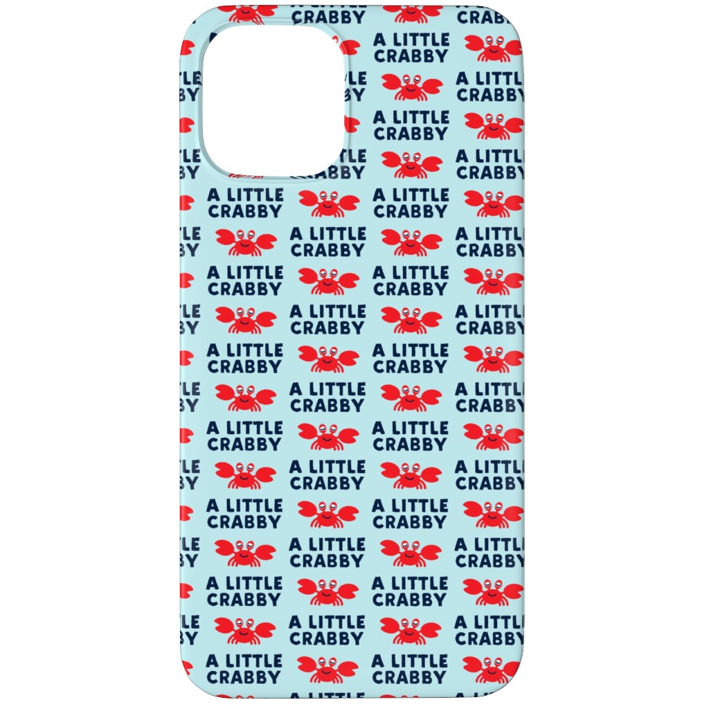 a Little Crabby - Nautical Phone Case, Silicone Liner Case, Matte, iPhone 11 Pro Max, Blue