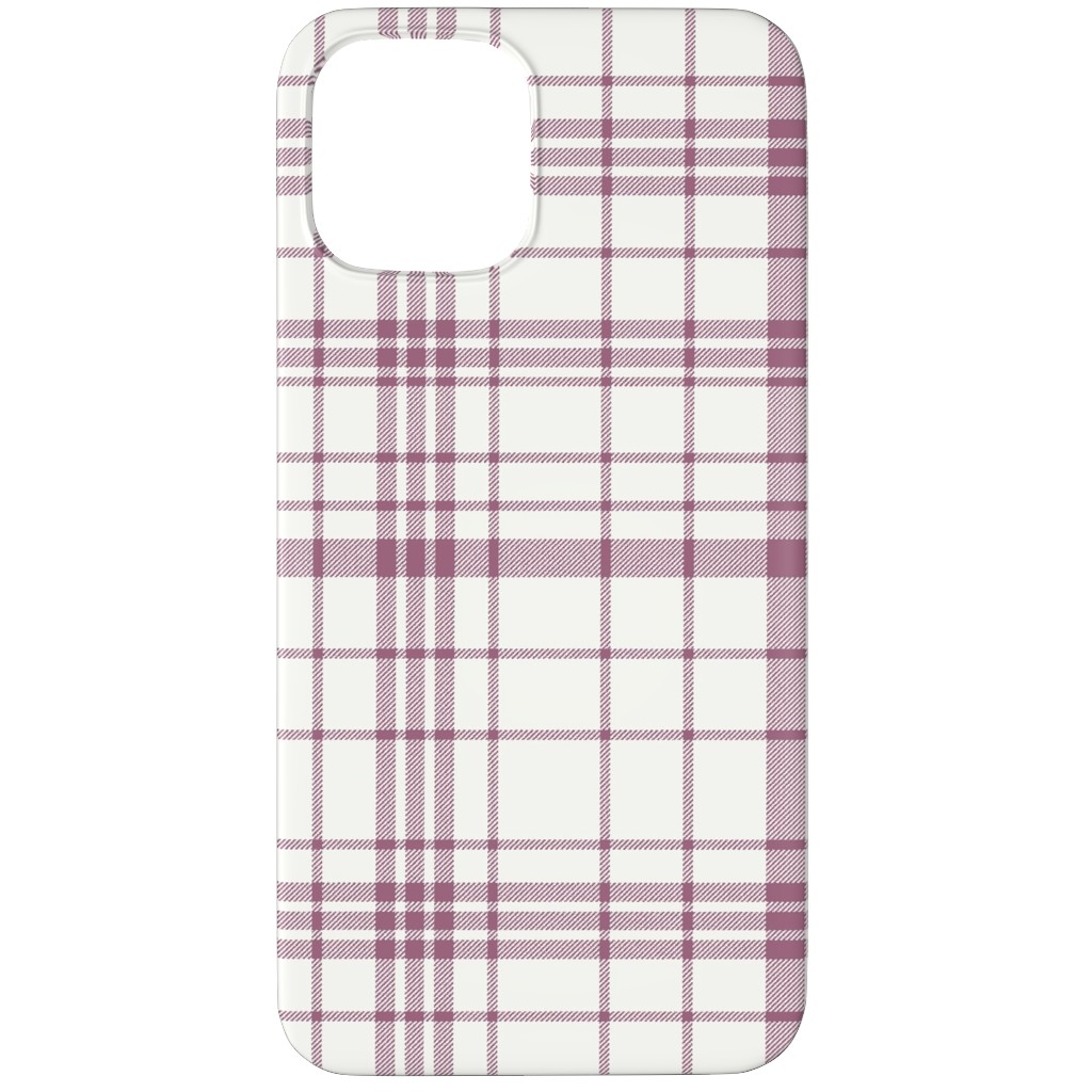 Tartan Check Phone Case, Silicone Liner Case, Matte, iPhone 11 Pro Max, Purple