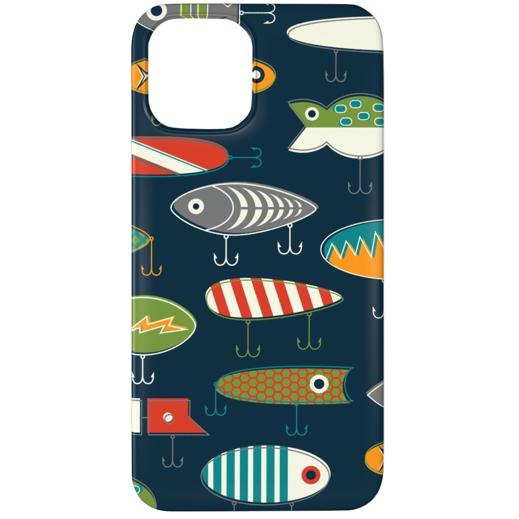 Hooked Up - Navy Phone Case, Slim Case, Matte, iPhone 11 Pro Max, Multicolor