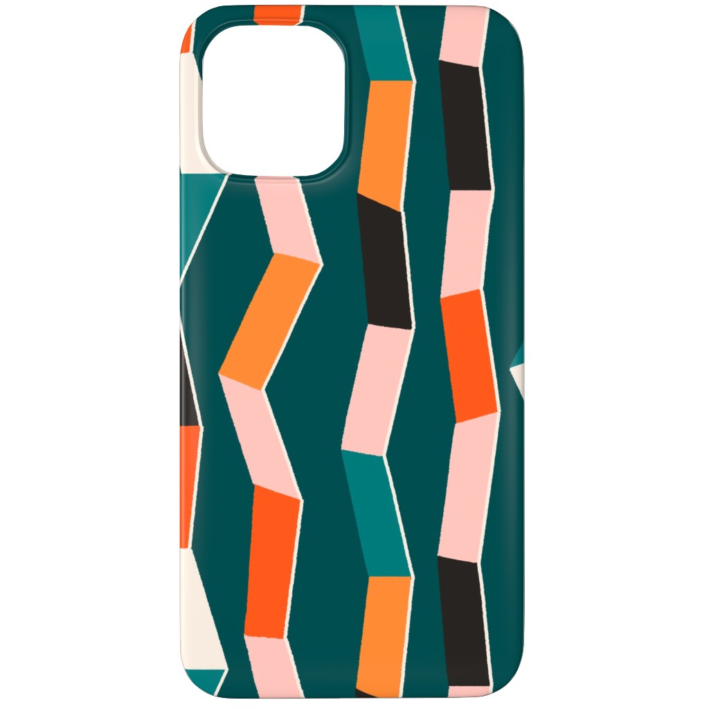 Funky - Multi on Green Phone Case, Slim Case, Matte, iPhone 11 Pro Max, Multicolor