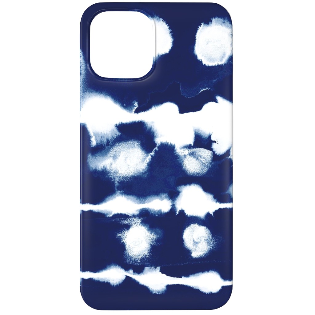 Dye Dot Stripe - Blue Phone Case, Silicone Liner Case, Matte, iPhone 11 Pro, Blue