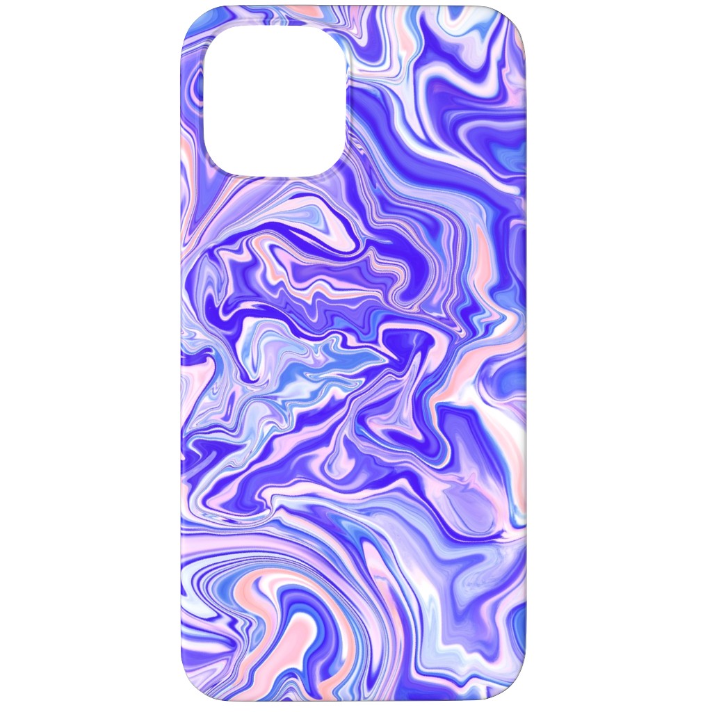 Love Spell Marble - Purple Coral Pink Phone Case, Silicone Liner Case, Matte, iPhone 11 Pro, Purple