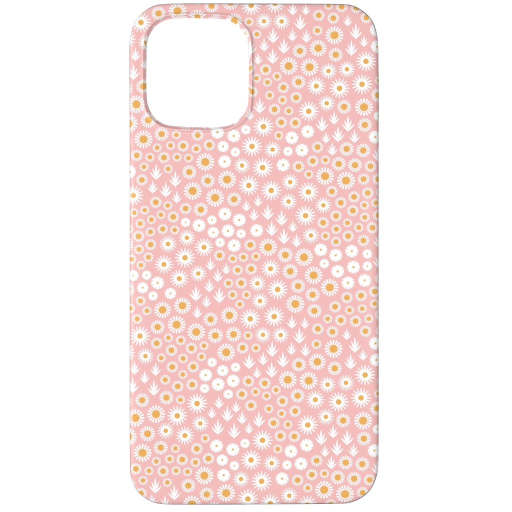 Ditsy Flowers - Pink Phone Case, Silicone Liner Case, Matte, iPhone 11 Pro, Pink