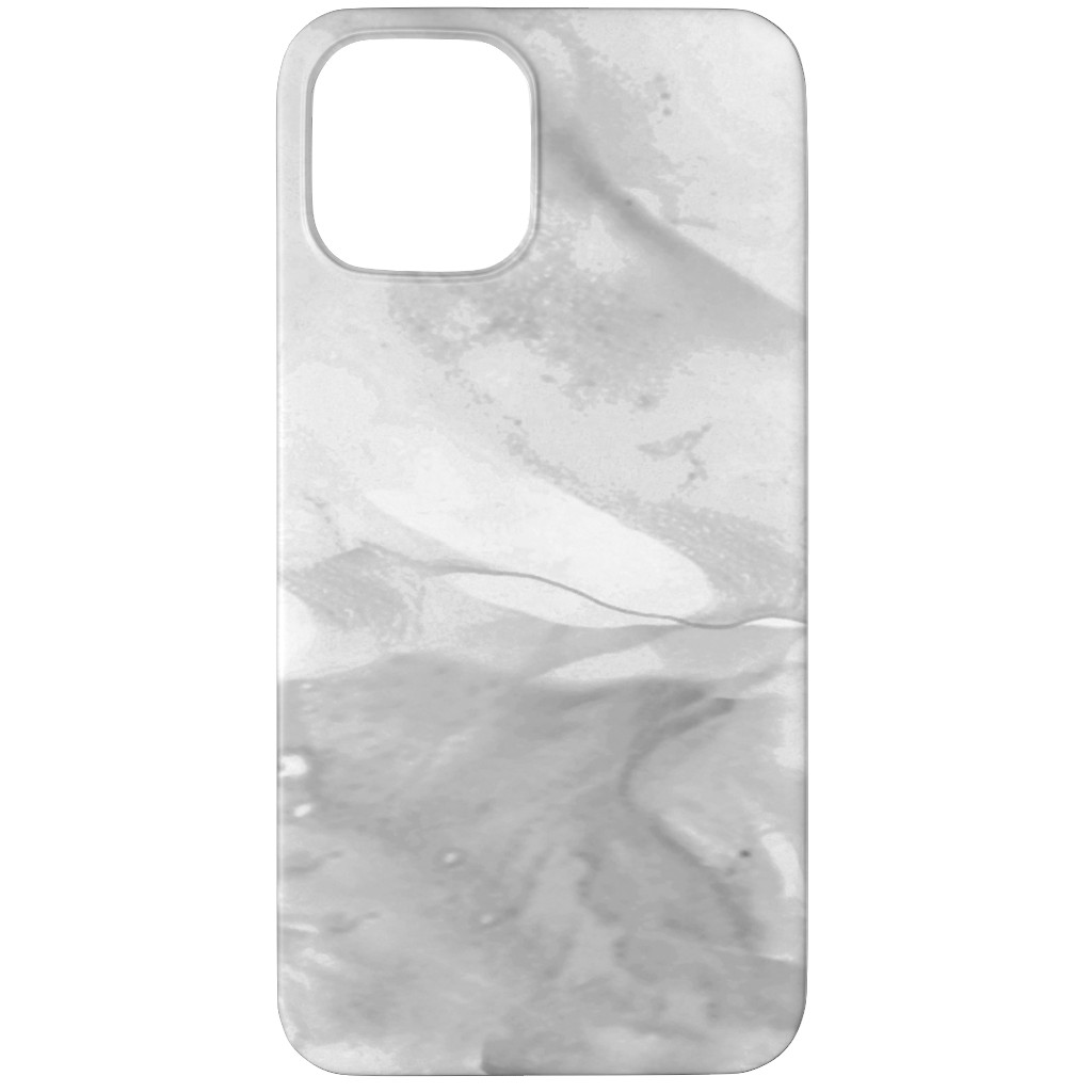 Carerra Marble - Watercolor Phone Case, Silicone Liner Case, Matte, iPhone 11 Pro, Gray, Gray