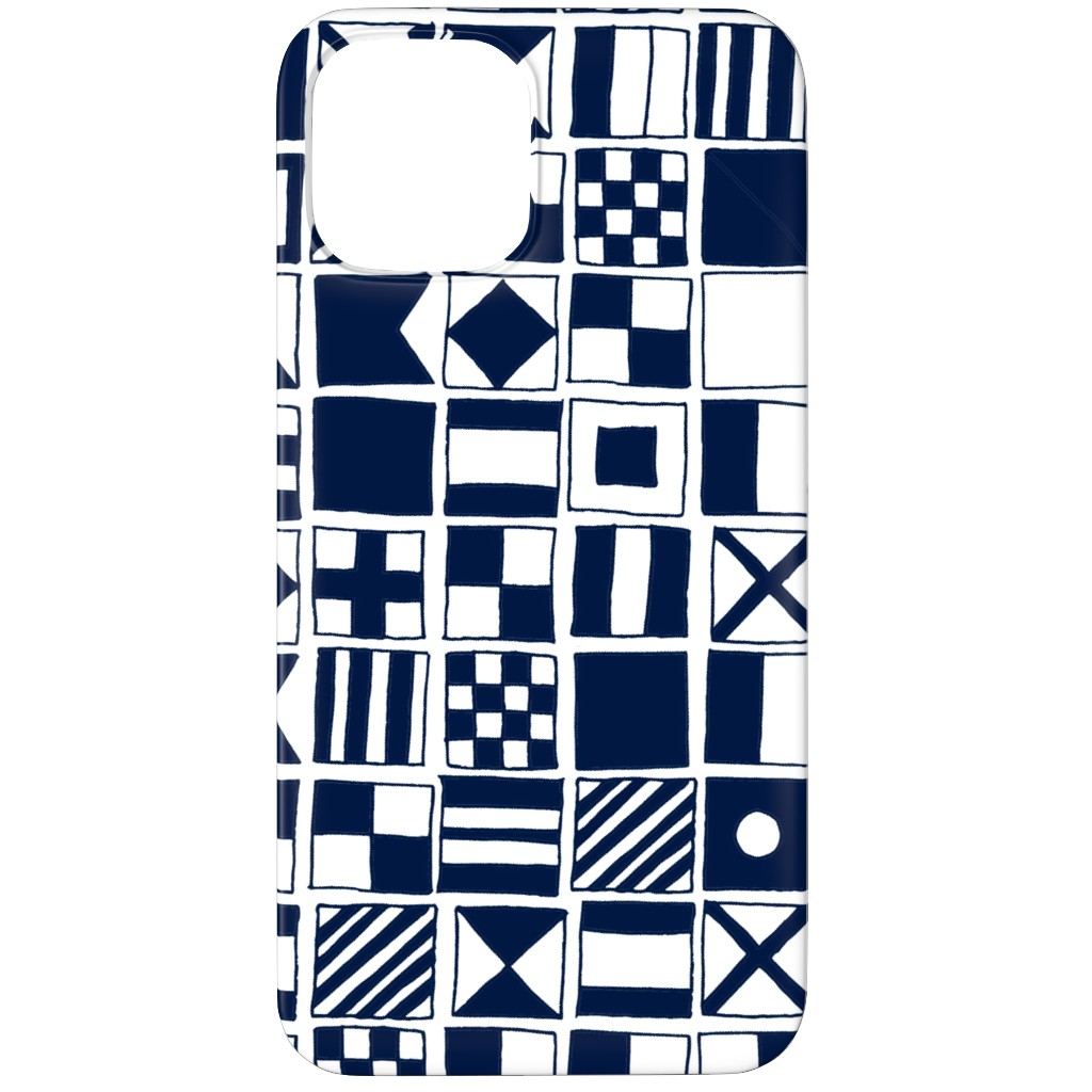 Sailing Flags - Navy Blue Phone Case, Silicone Liner Case, Matte, iPhone 11 Pro, Blue, True Blue