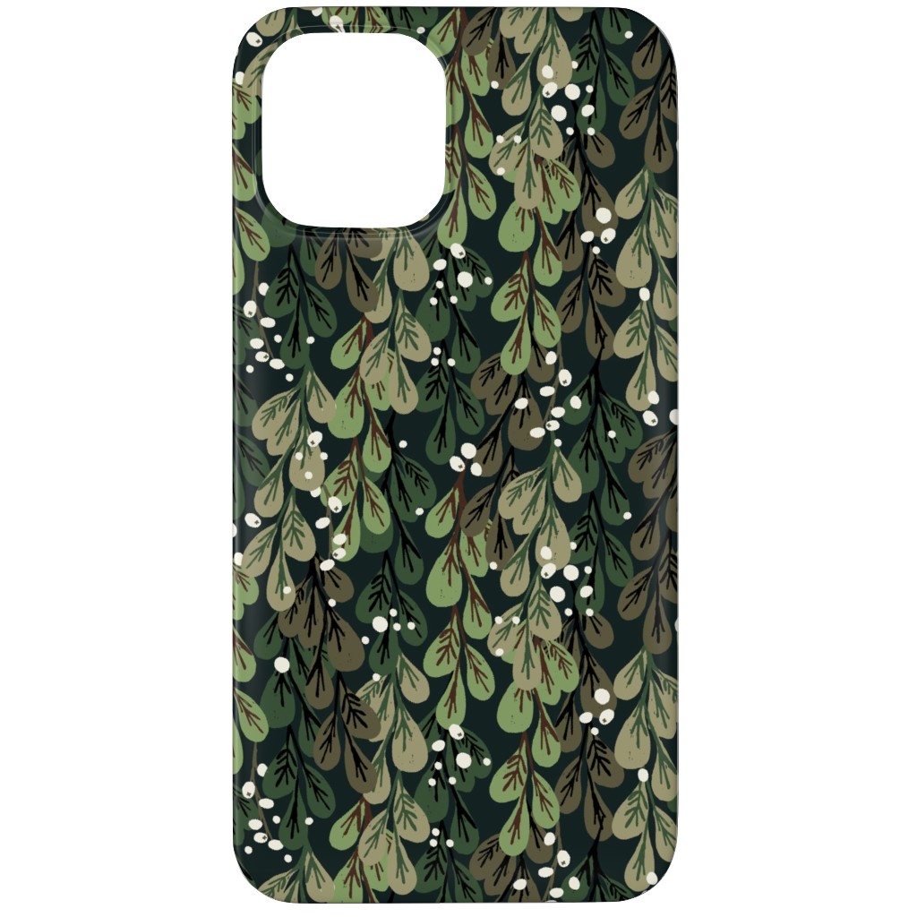 Mistletoe - Green Phone Case, Silicone Liner Case, Matte, iPhone 11 Pro, Green, Classic Green