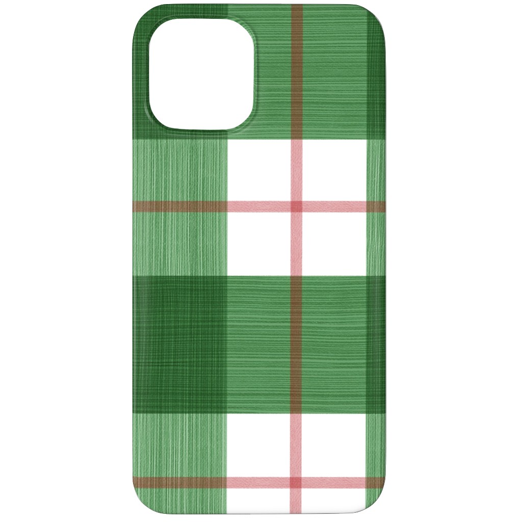 Double Plaid Phone Case, Silicone Liner Case, Matte, iPhone 11 Pro, Green, Avocado