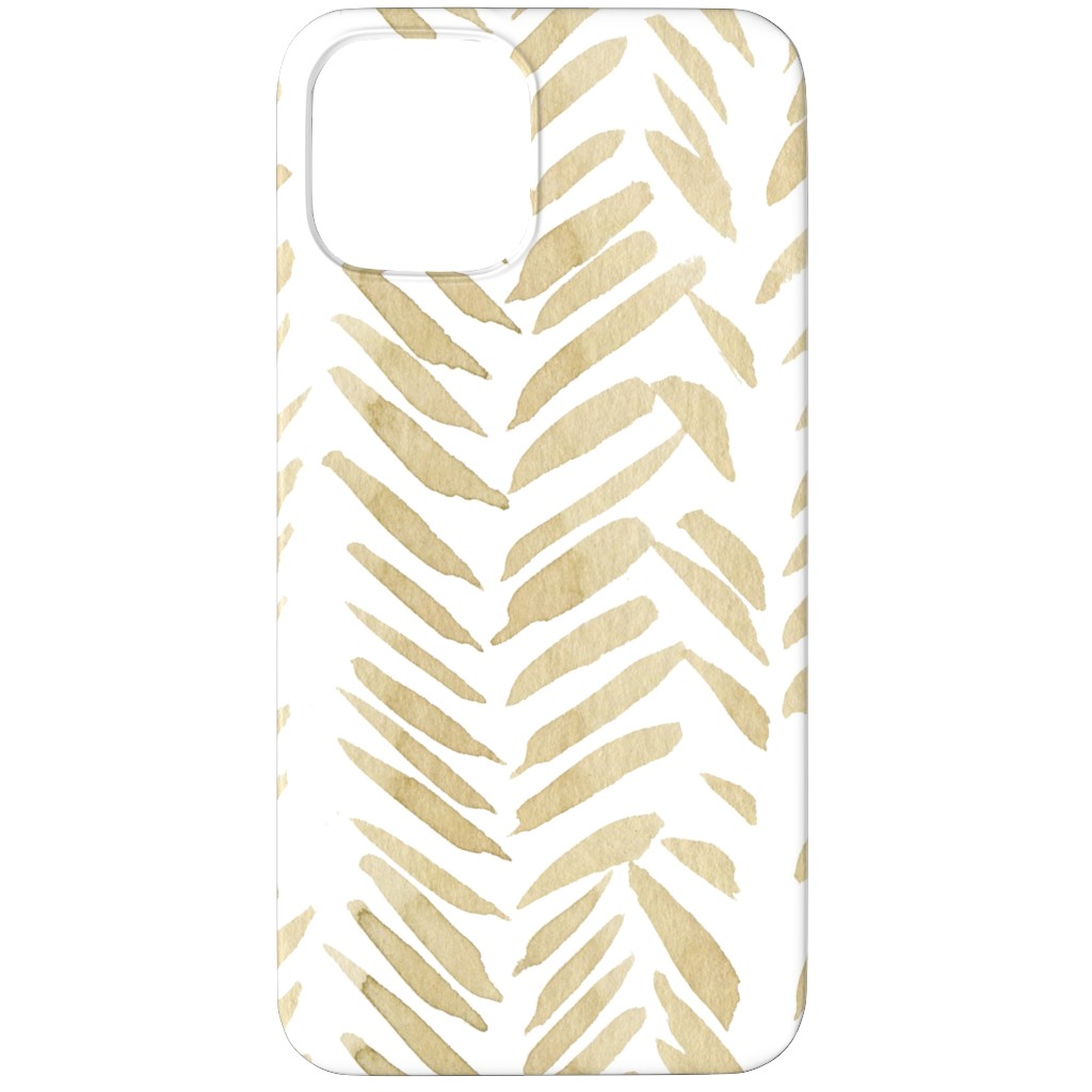 Leaf - Gold Phone Case, Silicone Liner Case, Matte, iPhone 11 Pro, Yellow