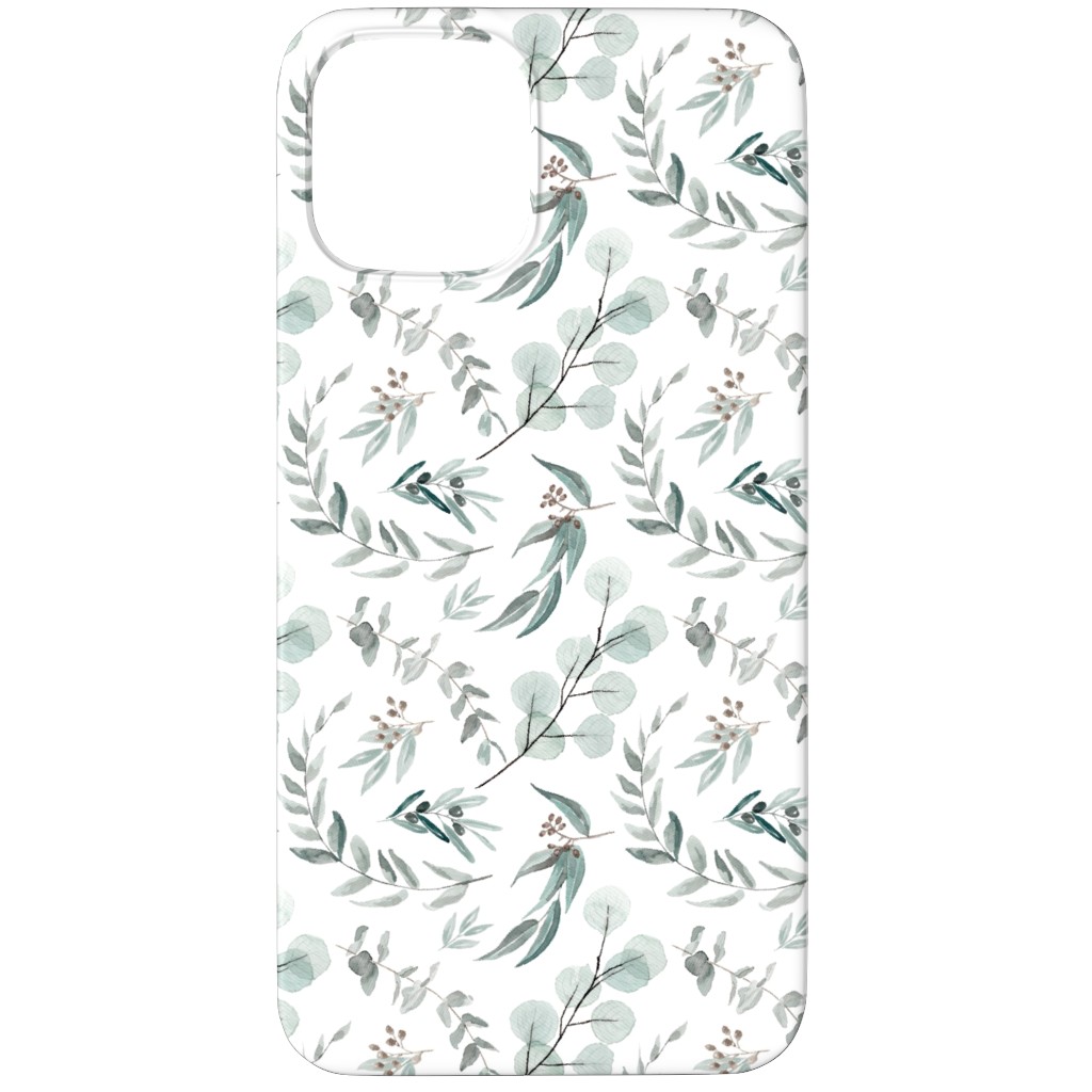 Eucalyptus Leaves - Australiana Botanical Phone Case, Silicone Liner Case, Matte, iPhone 11 Pro, Green