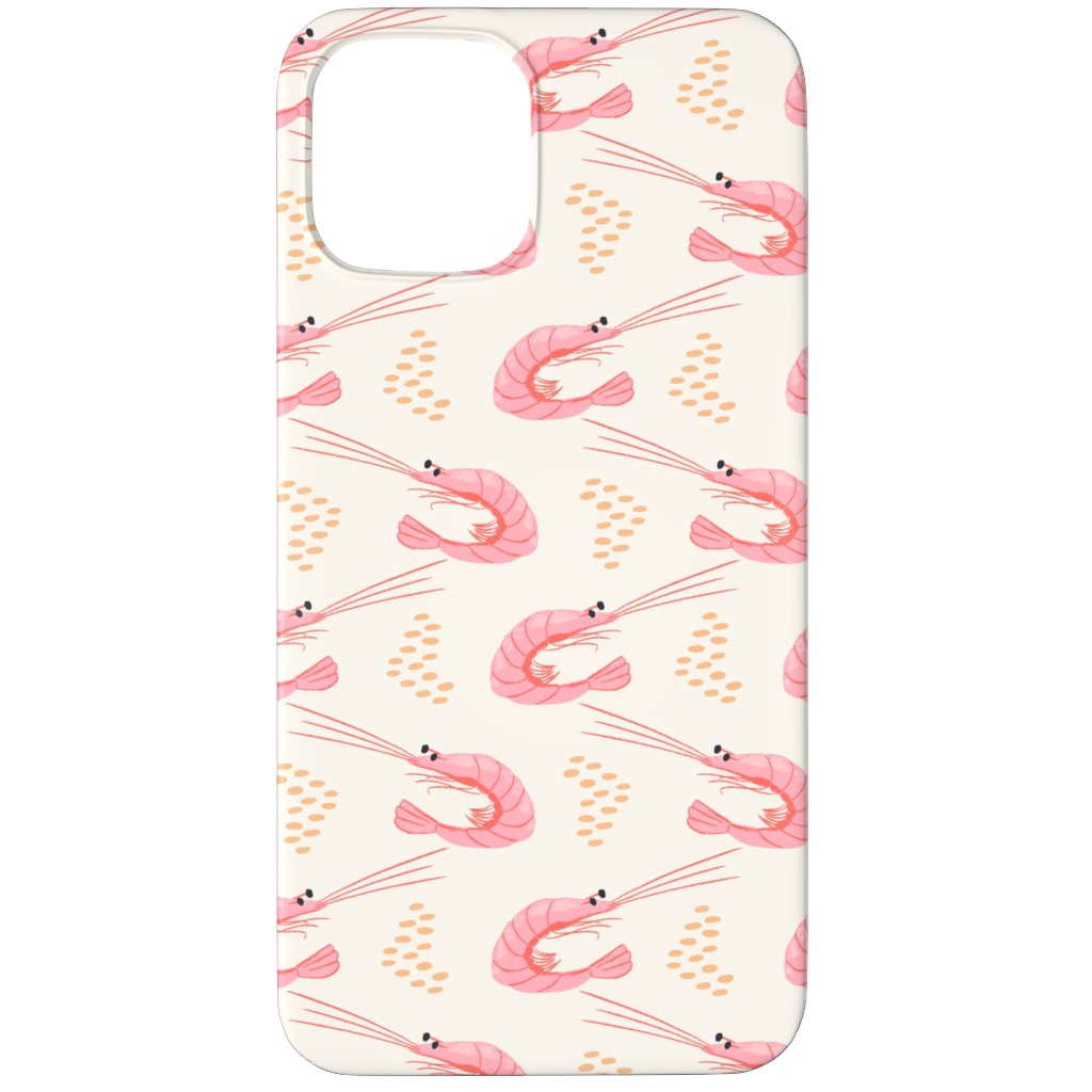 Zigzag Shrimps - Pink Phone Case, Silicone Liner Case, Matte, iPhone 11 Pro, Pink