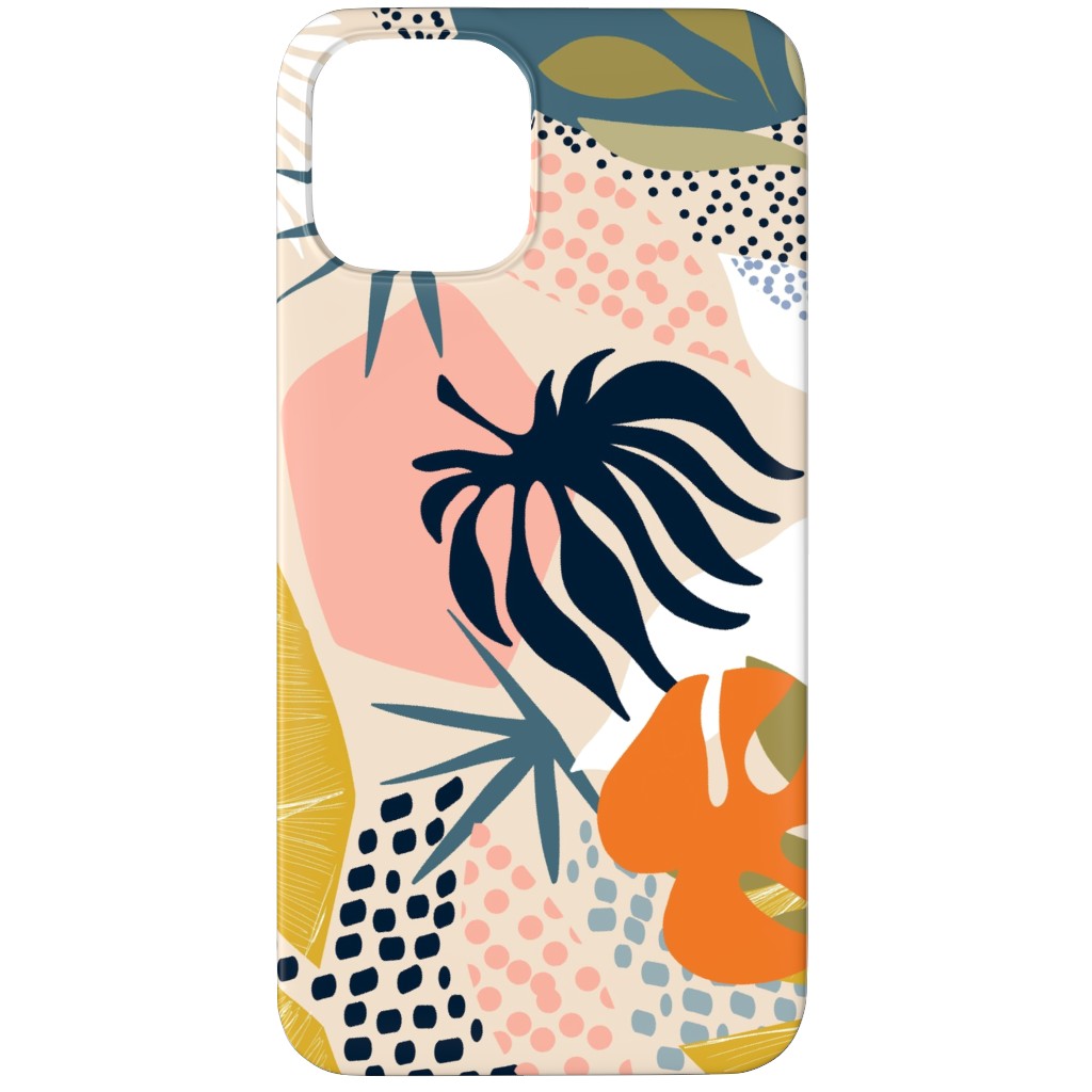 Tropical Foliage - Natural Retro - Multi Phone Case, Slim Case, Matte, iPhone 11 Pro, Multicolor