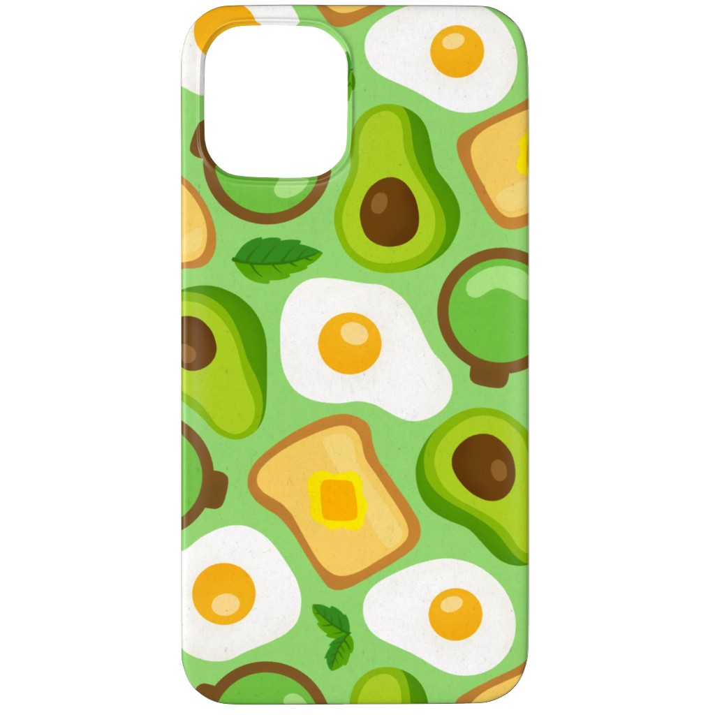 Deconstructed Avocado Toast - Green Phone Case, Slim Case, Matte, iPhone 11 Pro, Green