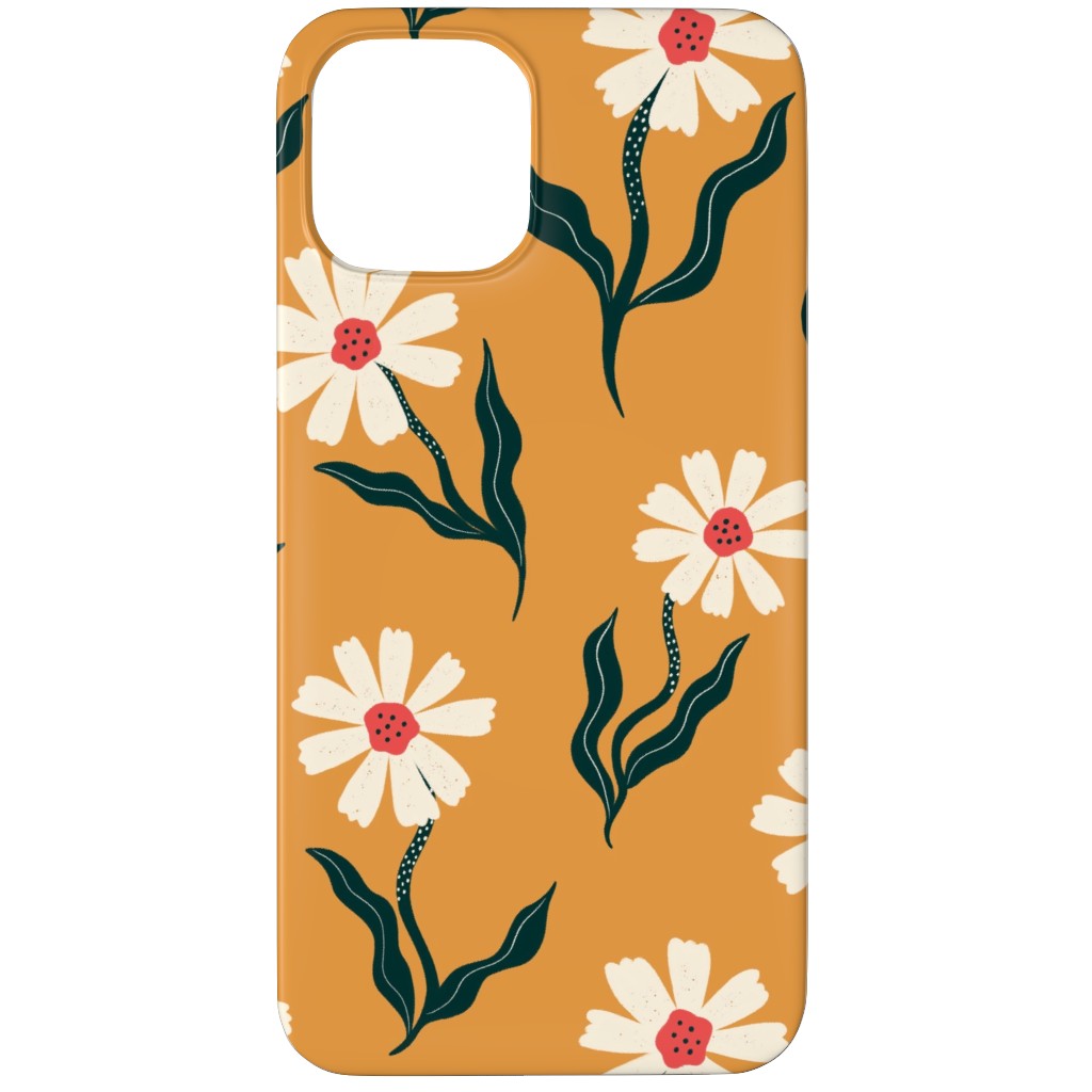 Flower Power - Orange Phone Case, Slim Case, Matte, iPhone 11 Pro, Yellow, Classic Yellow