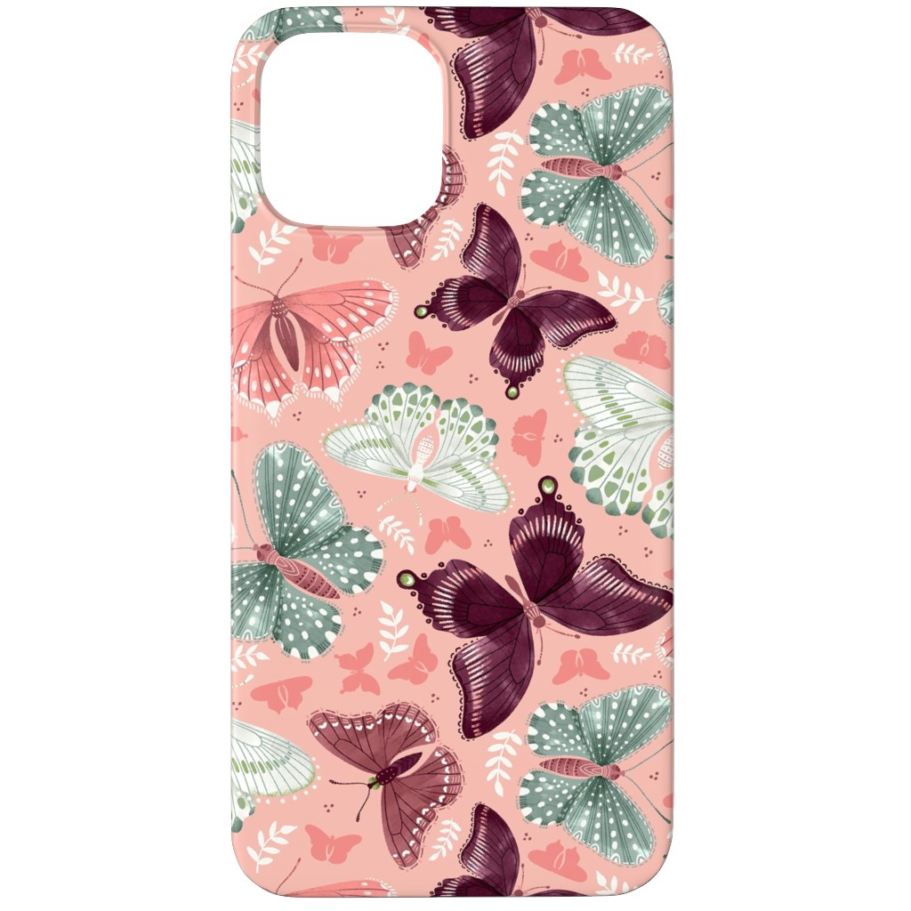 Romantic Butterflies - Pink Phone Case, Slim Case, Matte, iPhone 11 Pro, Pink, Bright Pink