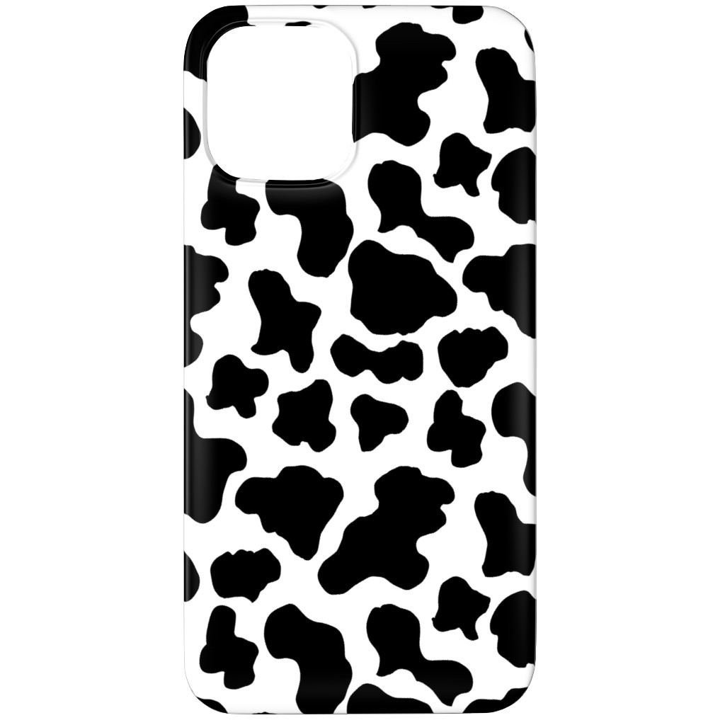 Cow Print - Black and White Phone Case, Slim Case, Matte, iPhone 11 Pro, Black