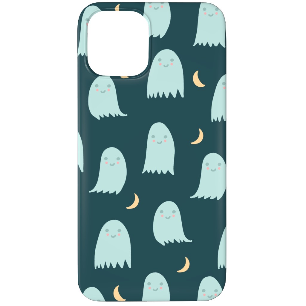 Cute Halloween Ghosts Phone Case, Slim Case, Matte, iPhone 11 Pro, Green